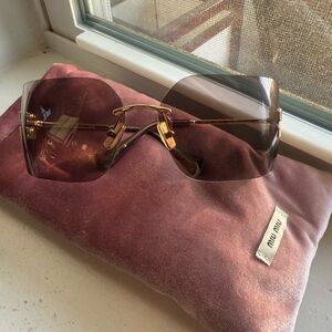 Miu Miu Aube Sunglasses - Mauve Lenses